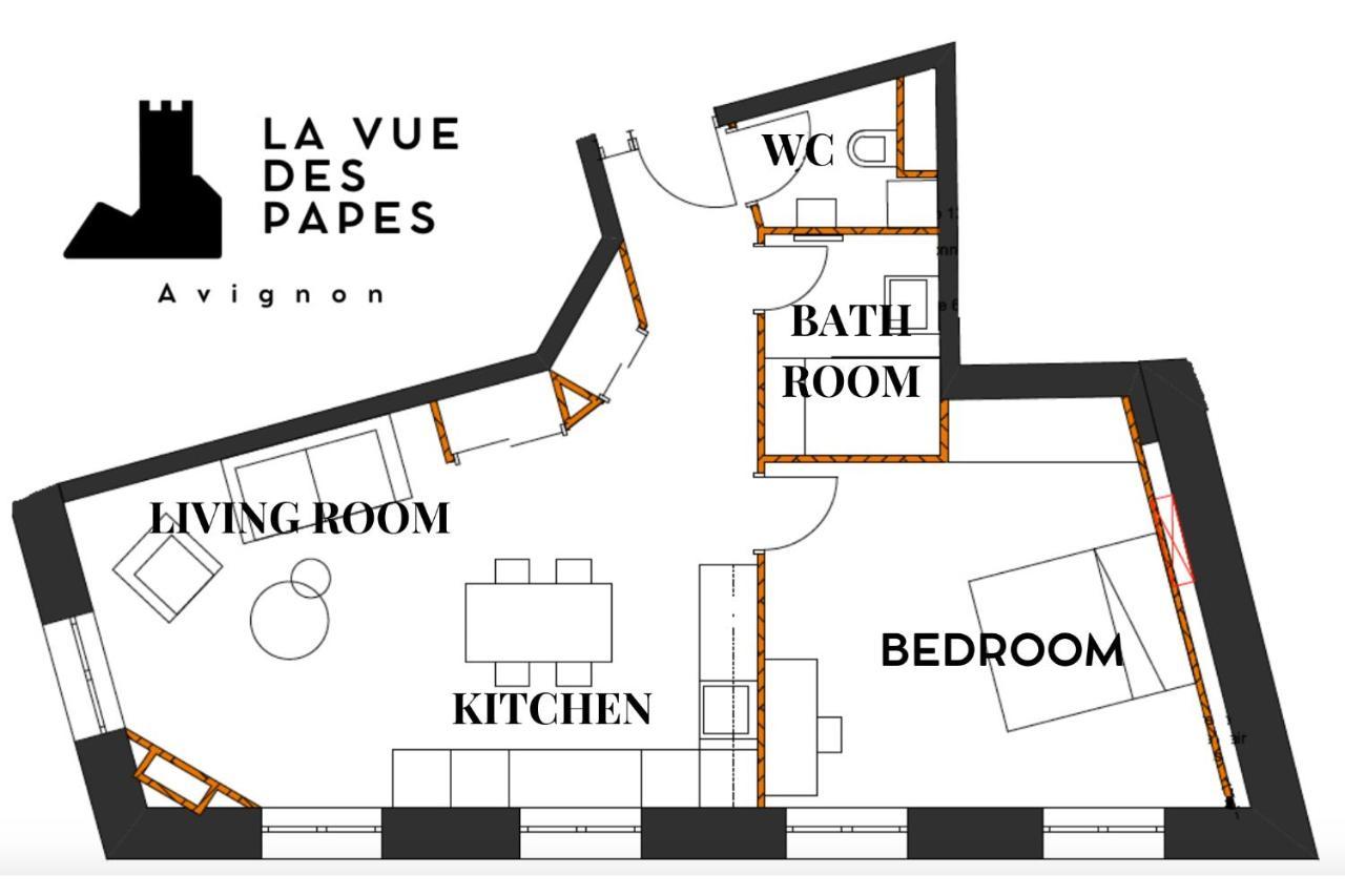 La Vue Des Papes - Hypercentre - Parking Apartment Avignon Exterior photo